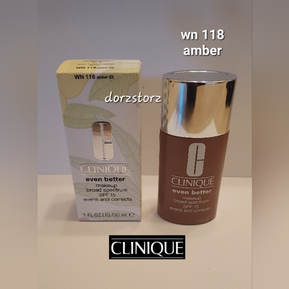 CLINIQUE Even Better Makeup Broad Spectrum Foundation *WN 118 AMBER* / 1 oz /NIB - Picture 1 of 4